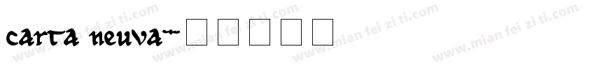 carta neuva字体转换